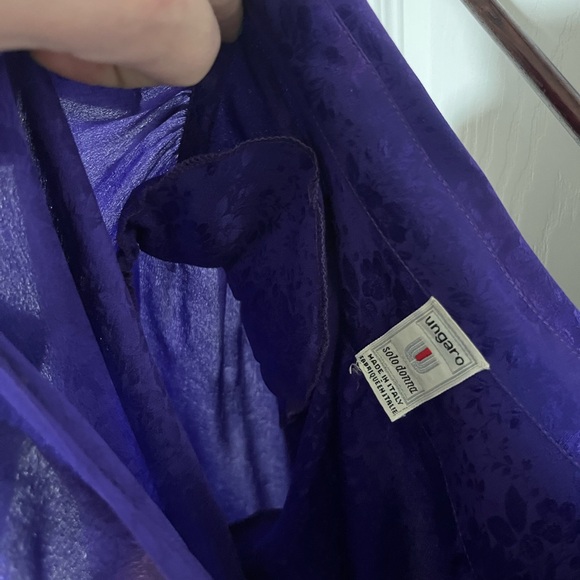 Vintage Floral Purple Ungaro Blouse - Picture 5 of 13